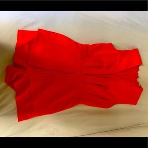 Coral low cut romper